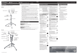Roland DTS-30S Stand Set Manuel du propriétaire