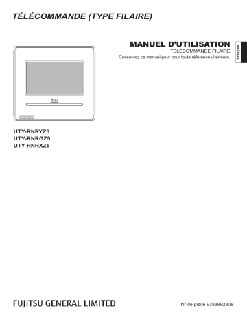 UTY-RNRXZ5 | UTY-RNRYZ5 | Fujitsu UTY-RNRGZ5 Mode d'emploi | Fixfr