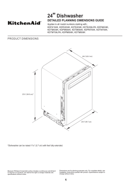 KitchenAid KDTM404KPS Dishwasher Manuel utilisateur