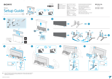 Setup Guide | Sony XBR65A8H OLED TV Manuel utilisateur | Fixfr