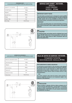 Frigidaire FFFC25M4TW Chest Freezer Manuel utilisateur