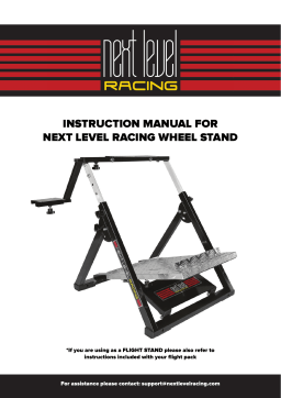 Next Level Racing NLR-S004 Video Game Racing Wheels, Flight Controls, & Accessory Guide d'installation