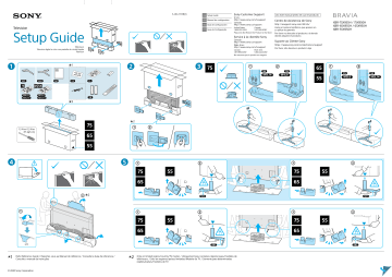 XBR75X950H | User guide | Sony XBR55X950H Ultra HD 4K TV Manuel utilisateur | Fixfr