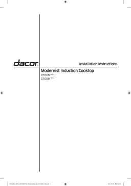 Dacor DTI36M977BB/DA Induction Cooktop Guide d'installation