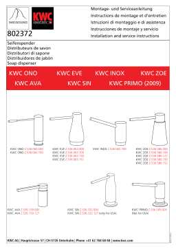 KWC Z536332127 Built-In Soap & Lotion Dispenser spécification