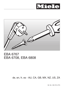 Miele 9221330 Microwave/Micro Hood Accessory Guide d'installation