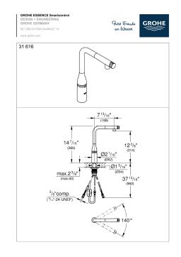 GROHE 31616DC0 Faucet Guide d'installation