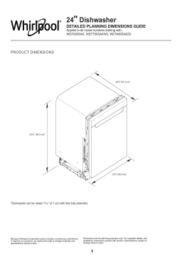 Whirlpool WDT750SAKZ Dishwasher Manuel utilisateur