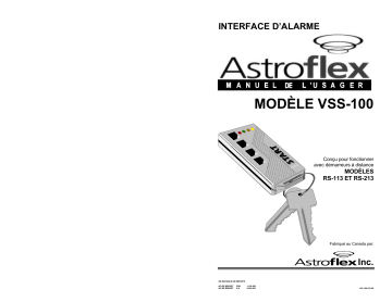 Manuel du propriétaire | AstroStart VSS-100 Owner's Manual | Fixfr