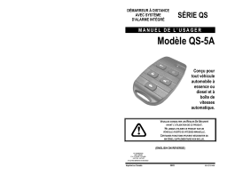 AstroStart QS-5A Owner's Manual
