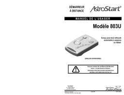 AstroStart 803U Owner's Manual