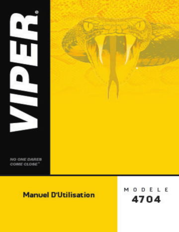 Manuel du propriétaire | Viper 4704 Owner's Manual | Fixfr