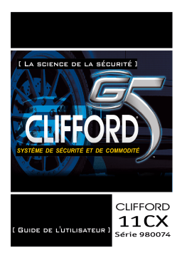 Clifford 11CX - 980074series Owner's Manual