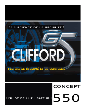 Manuel du propriétaire | Clifford Concept 550 Owner's Manual | Fixfr