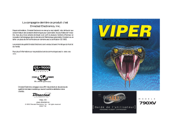Manuel du propriétaire | Viper 790XV Owner's Manual | Fixfr