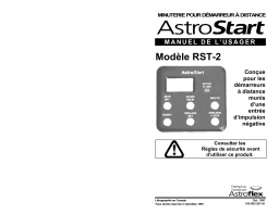 AstroStart RST-2 Owner's Manual