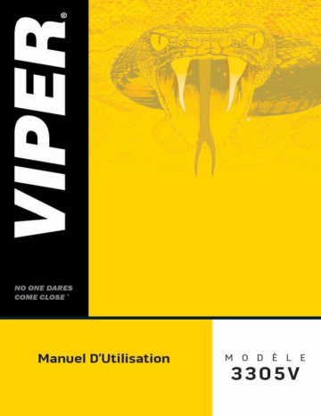 Manuel du propriétaire | Viper 3305V Owner's Manual | Fixfr