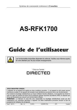 Autostart AS-RFK1700 Owner's Manual