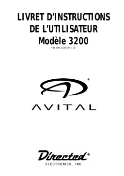 Avital 3200 Owner's Manual