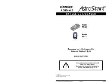 Manuel du propriétaire | AstroStart RS-721 Owner's Manual | Fixfr