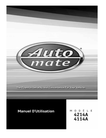 4114A | Manuel du propriétaire | Automate 4214A Owner's Manual | Fixfr