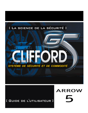 Manuel du propriétaire | Clifford Arrow 5 Owner's Manual | Fixfr