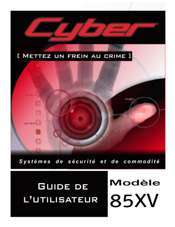 Manuel du propriétaire | Clifford Cyber 85XV Owner's Manual | Fixfr