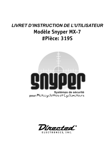 Manuel du propriétaire | Merlin Snyper MX7 Owner's Manual | Fixfr