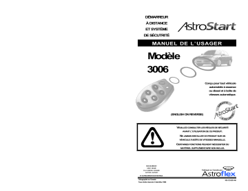 Manuel du propriétaire | AstroStart 3006 Owner's Manual | Fixfr