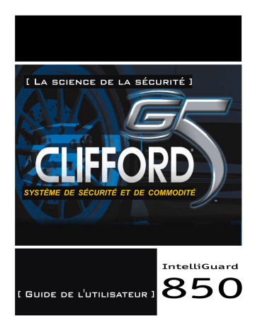 Manuel du propriétaire | Clifford IntelliGuard 850 Owner's Manual | Fixfr