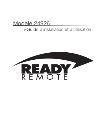 Designtech | Manuel du propriétaire | ReadyRemote 24926 Owner's Manual | Fixfr