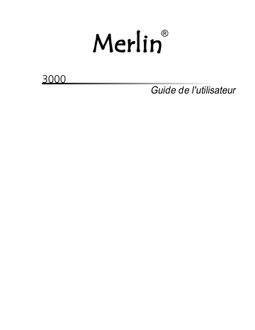 Manuel du propriétaire | Merlin 3000 Owner's Manual | Fixfr