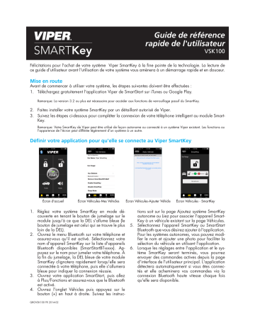 Manuel du propriétaire | Viper VSK100 Owner's Manual | Fixfr