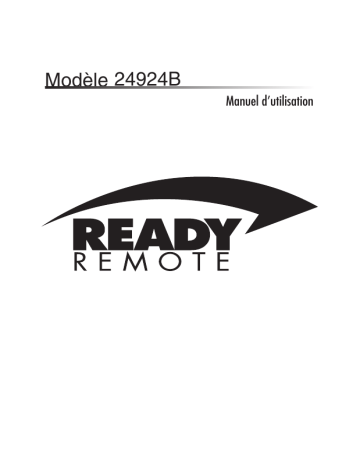 Manuel du propriétaire | ReadyRemote 24924B Owner's Manual | Fixfr