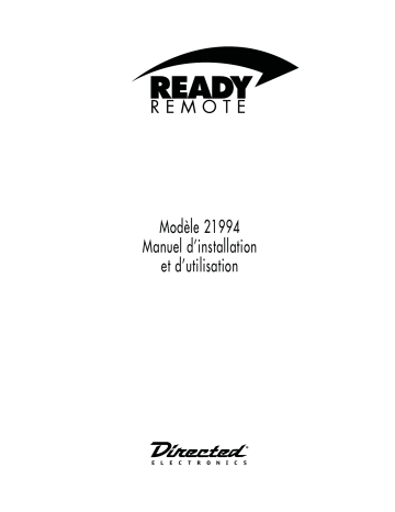 Designtech | Manuel du propriétaire | ReadyRemote 21994 Owner's Manual | Fixfr