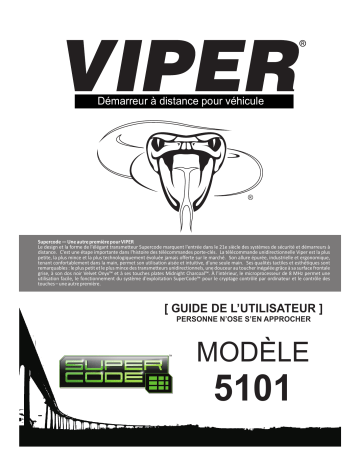 Owner's manual | Viper 5101 Manuel du propriétaire | Fixfr