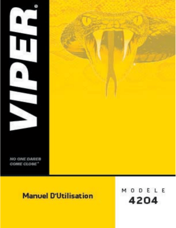 Manuel du propriétaire | Viper 4204 Owner's Manual | Fixfr