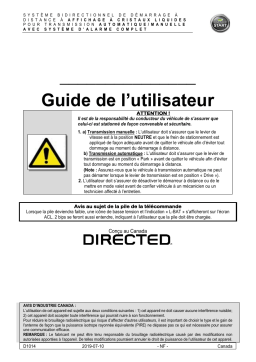 Autostart AS-6870 Manuel du propriétaire