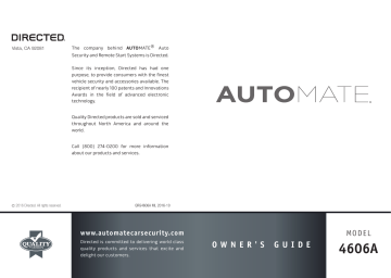 Manuel du propriétaire | Automate 4606A Owner's Manual | Fixfr