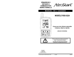 AstroStart RSS-5224 Owner's Manual