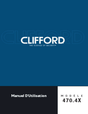 Manuel du propriétaire | Clifford Matrix 470.4X Owner's Manual | Fixfr