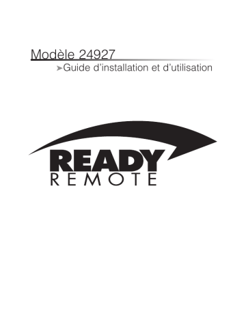 Designtech | Manuel du propriétaire | ReadyRemote 24927 Owner's Manual | Fixfr