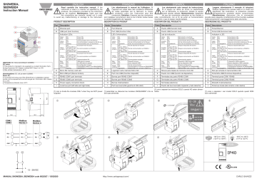 Installation manual | CARLO GAVAZZI SH2WEB24 Guide d'installation | Fixfr