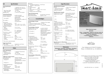 Installation manuel | Carlo Gavazzi BSF-WAT Installation Manual | Fixfr