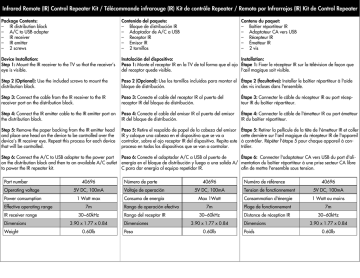 Owner's manual | Cables to Go 40696 Manuel du propriétaire | Fixfr