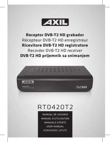 Manual | Engel Receptor DVB-T2 HD grabador Manuel utilisateur | Fixfr