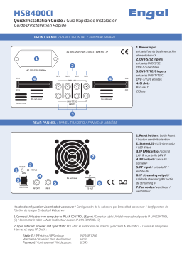 Engel Cabecera Compacta MS8400CI Manuel utilisateur