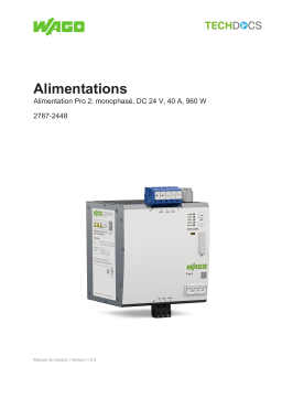 WAGO Power supply Manual