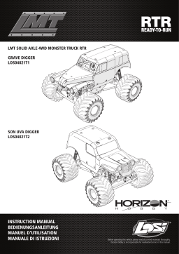 Losi LOS04021T2 LMT 4WD Solid Axle Monster Truck RTR, Son-uva Digger Owner's Manual