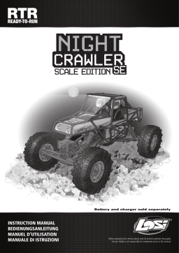 Losi LOS03015T1 1/10 Night Crawler SE 4WD Rock Crawler Brushed RTR, Blue Owner's Manual